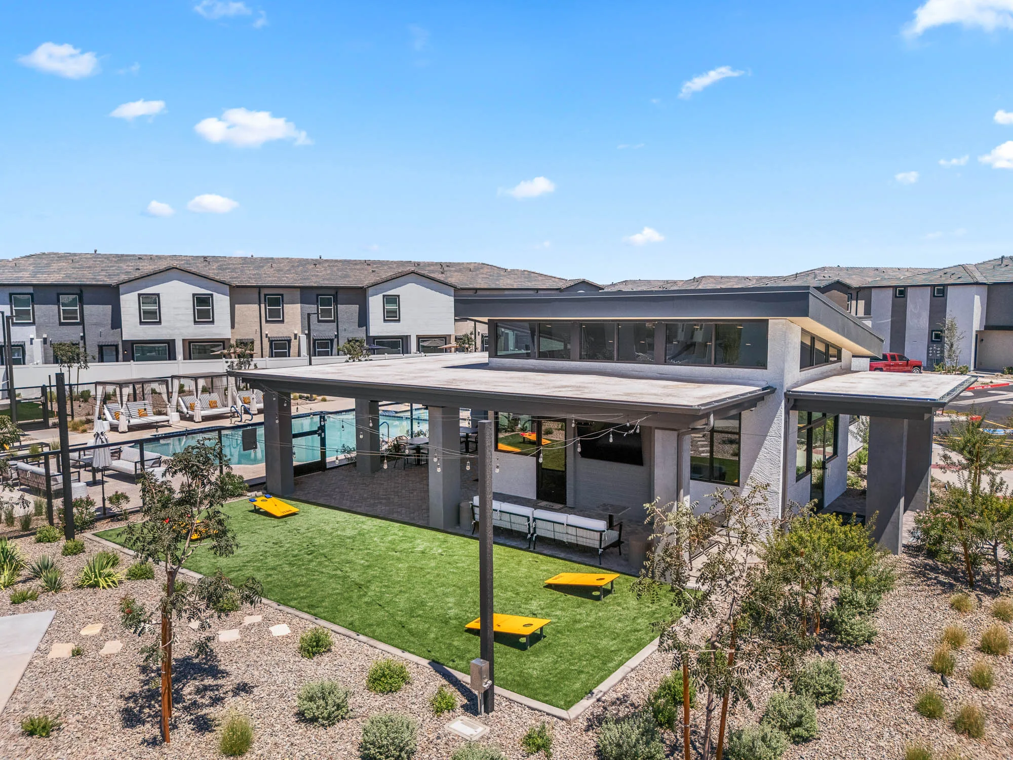 Aerial community view at Zenn Skyview.